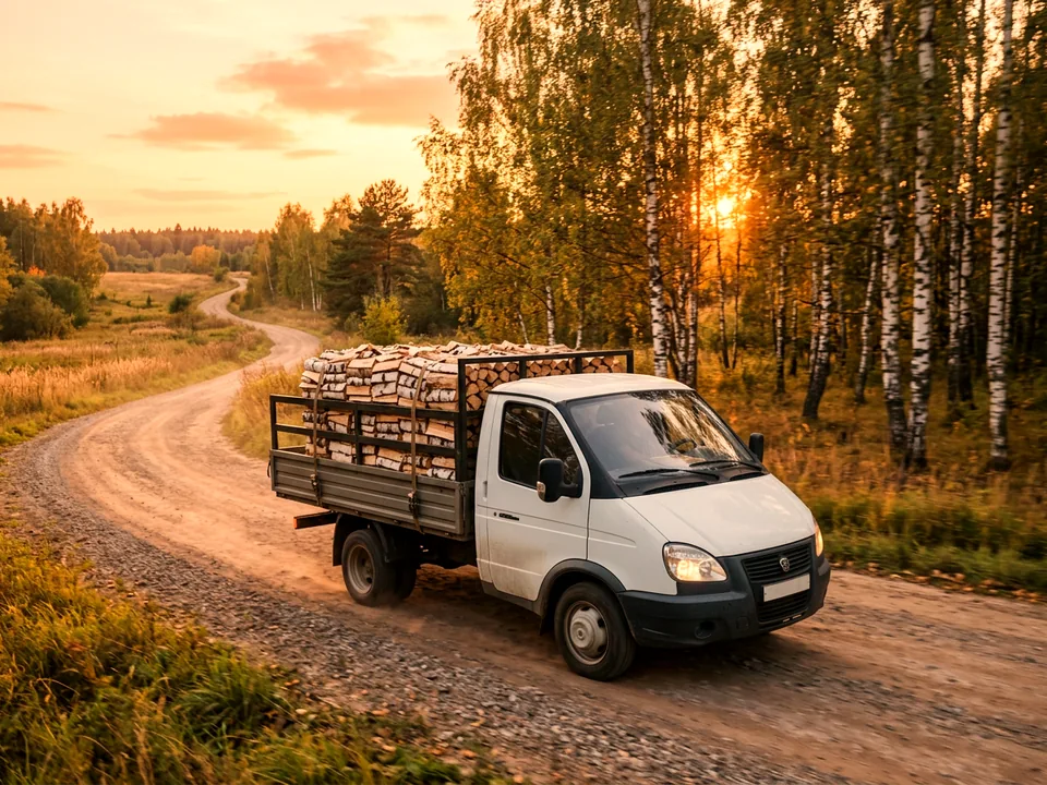 Газель с дровами — доставка в Чехове (Московская область)